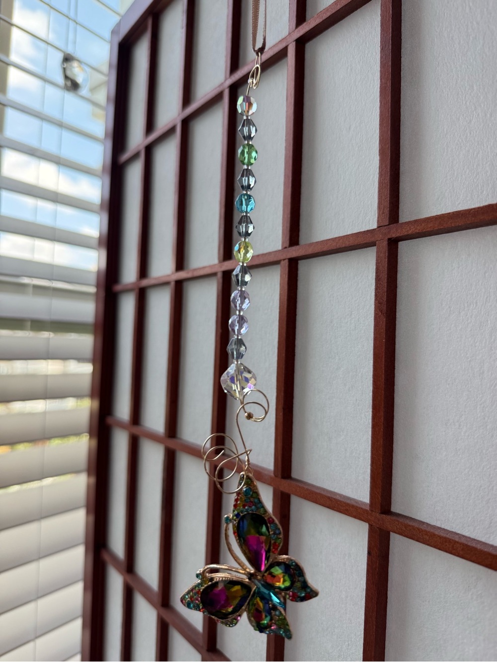 “Over the Rainbow Butterfly” Suncatcher - NWT Handmade